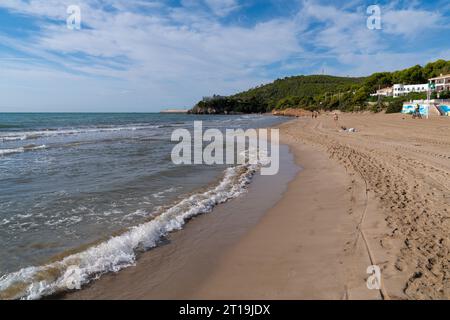 La Concha Strand in Oropesa del Mar Spanien in der Nähe von Benicassim und Marina D`Or Stockfoto